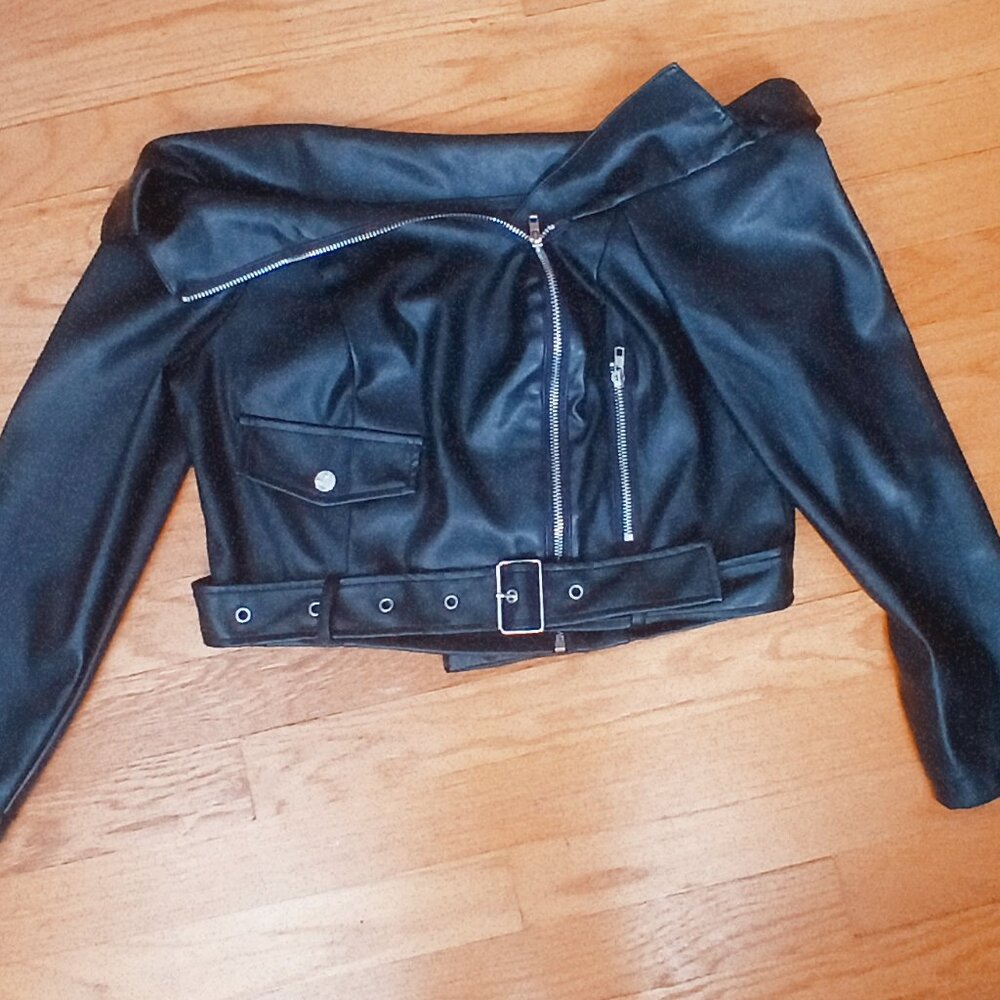 The Ultimate Moto Jacket (Faux Leather)- GENTLY USED - Picture 1 of 2